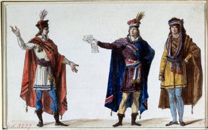 Französische Revolution: Kostüme der republikanischen Magistrate. Drucke der Brüder Lesueur