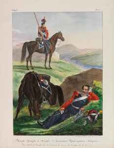Offizier des Schwarzmeer-Kosaken-Geschwaders Uniformen der russischen kaiserlichen Armee von Lev Alexandrovich Belousov