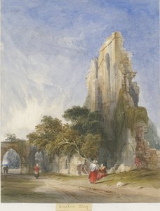 Croxden Abbey: Aquarellmalerei