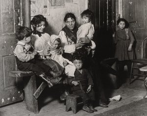 Ein italienisches Zuhause in der Nähe des Hull House, Chicago, 1910