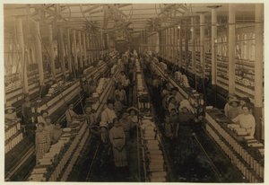 Kinderarbeit im Spinnsaal der Magnolia Cotton Mills, Mississippi, 1911