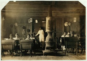 Segregierte Schule in Anthoston, Kentucky, 1916