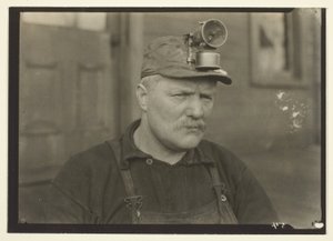 Dieser Mann, Schotte, wurde der Dichter der Minen genannt, Ost-Pennsylvania Kohlenmine