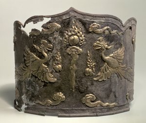 Silberne und vergoldete Kaiserkrone, Liao-Dynastie, 10.-11. Jahrhundert