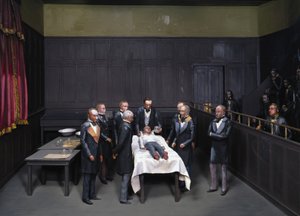Anästhesisten bei der Arbeit (premiere operation avec anesthesie, anesthesiste)