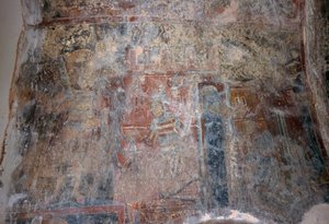 Fresko in der Kirche des Erzengels Michael, Kantanos, Kreta, Griechenland von Unbekannt Unbekannt