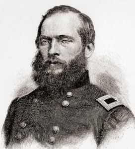 James Abram Garfield, aus The Century Magazine, veröffentlicht 1887 (Gravur)