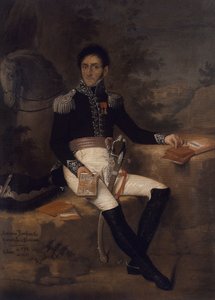 Porträt von Antonio Bonfanti (1768-1851), italienischer General, Gemälde von Zeni, Öl auf Leinwand, 575x42 cm