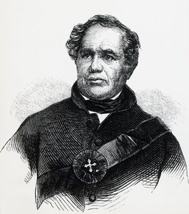 Porträt von Eleazar Williams (1788-1858), anglikanischer Pastor, der fälschlicherweise behauptete, der verlorene Dauphin von Frankreich zu sein, Gravur