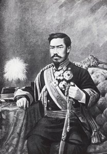Porträt des japanischen Kaisers Meiji (Mutsuhito)
