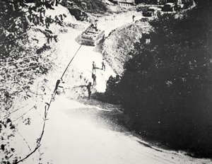 Blick auf den Ho-Chi-Minh-Pfad in Laos