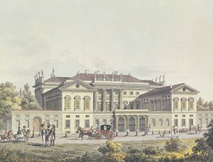 Blick auf die Villa Reale in den öffentlichen Gärten, Mailand, Italien von Unbekannt Unbekannt