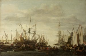 Eine Kielholung, nach der nicht belegten Tradition, des Schiffsarztes von Admiral Jan van Nes