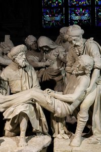 Die Grablegung und die Ohnmacht der Jungfrau von Ligier Richier