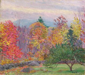 Landschaft bei Hancock, New Hampshire, Oktober 1923 von Lilla Cabot Perry