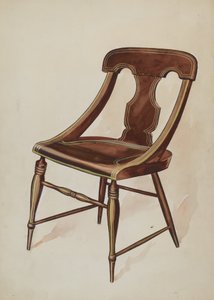 Bemalter Stuhl, ca. 1937