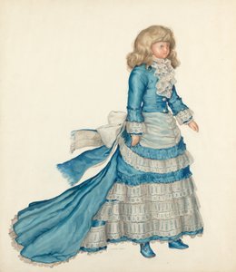 Puppe im blauen Kleid, 1935-1942