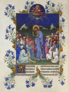 Très Riches Heures des Herzogs von Berry - Die Speisung der Menge von Limbourg Brothers