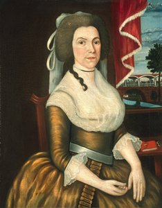 Mrs. Elizabeth Noyes Denison, um 1790 von Limner Denison