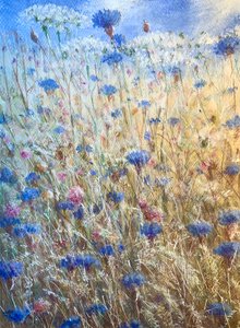 Kornblumen 2 von Lincoln Seligman
