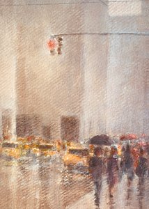 Regnerisches New York von Lincoln Seligman