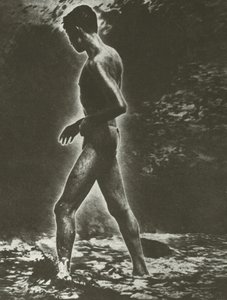 Junge und Welle von Lionel Wendt