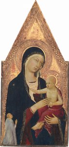 Madonna mit Kind und Stifter, 1325-1330
