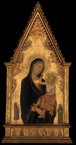 Madonna und Kind mit Heiligen und Engeln, ca. 1350 von Lippo Memmi