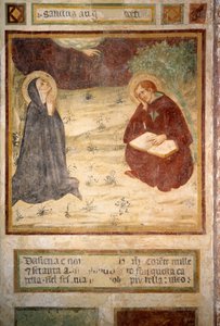 Heiliger Augustinus von Hippo (354-430) und Heilige Monika, Eremo di San Leonardo al Lago, Monteriggioni