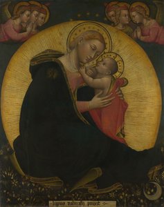 Die Jungfrau der Demut Madonna dell Umiltà, um 1390