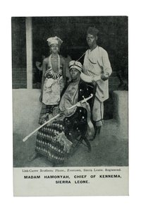 Madam Hamonyah, Häuptling von Kennema, Sierra Leone, ca. 1905-07