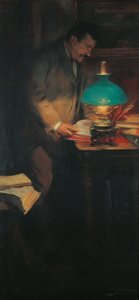Porträt des Kunstkritikers und Schriftstellers Raimon Casellas von Lluís Graner
