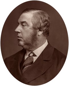 George Sclater-Booth, Präsident des Local Government Board, 1878 von Lock and Whitfield