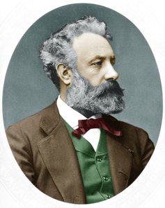 Jules Verne (1828-1905) französischer Schriftsteller, hier im Jahr 1877