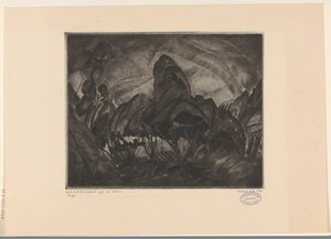 Hügellandschaft mit Bäumen von Lodewijk Schelfhout (signed by artist)