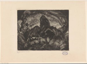 Hügellandschaft mit Bäumen von Lodewijk Schelfhout (signed by artist)