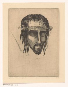 Kopf von Christus von Lodewijk Schelfhout (signed by artist)