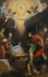 Die Anbetung der Hirten mit der Heiligen Katharina von Alexandria, 1599
