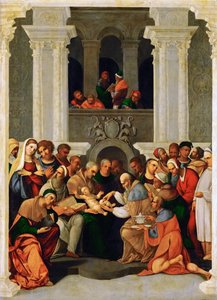 Die Beschneidung Christi von Lodovico Mazzolino