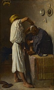 Ein orientalischer Friseursalon von Léon Bonnat