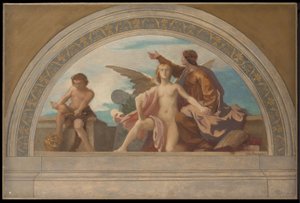 Skizze für den Salon des Lettres, Hôtel de Ville, Paris: Philosophie befreit das Denken, ca. 1890