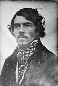 Porträt von Eugène Delacroix, Kopf und Schultern, 1842