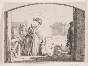 Illustration zu Adam Oehlenschlägers Gedicht "Die zwei Kirchtürme"