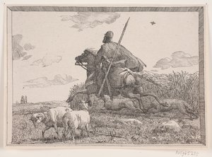 Illustration zu Adam Oehlenschlägers Gedicht „Die zwei Kirchtürme“ von Lorenz Frølich