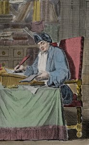 Porträt von Hercules Savinien Cyrano dit Cyrano de Bergerac, französischer Schriftsteller von Lorenz Scherm