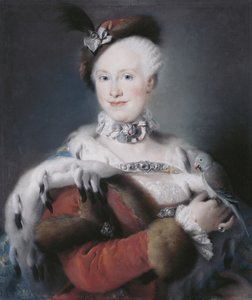 Porträt der Infantin Maria Luisa von Spanien 1745-1792, Heilige Römische Kaiserin, 1763 von Lorenzo Baldissera Tiepolo
