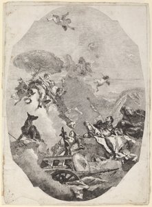 Der Triumph des Mars von Lorenzo Baldissera Tiepolo after Giovanni Battista Tiepolo