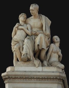 Denkmal für Graf Nikolai Nikititsch Demidow auf der Piazza Demidoff in Florenz, 1830-1850