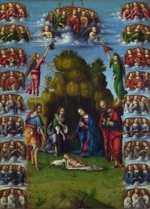 Die Anbetung der Könige von Lorenzo Costa