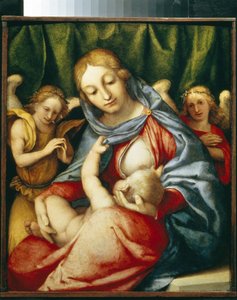 Die Jungfrau stillt (Madonna Del latte) von Lorenzo Lotto